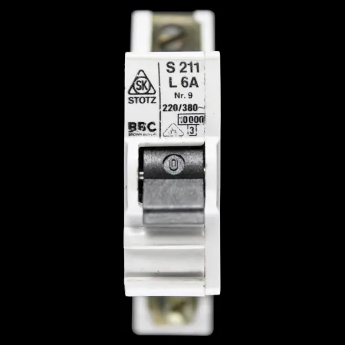 BBC 6 AMP CURVE L 10kA MCB CIRCUIT BREAKER S211 STOTZ