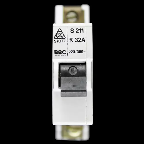 BBC 32 AMP CURVE K 10kA MCB CIRCUIT BREAKER S211 STOTZ