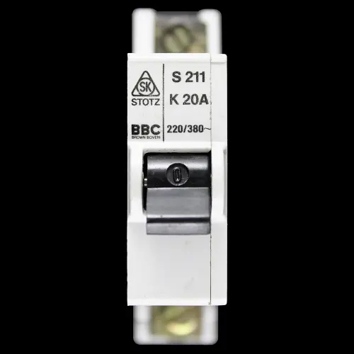 BBC 20 AMP CURVE K 10kA MCB CIRCUIT BREAKER S211 STOTZ