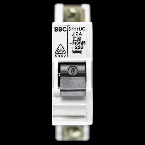 BBC 2 AMP CURVE Z 4.5kA MCB CIRCUIT BREAKER S211UC STOTZ