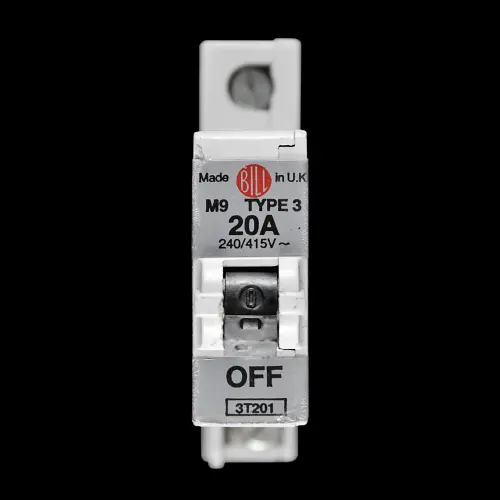 BILL 20 AMP TYPE 3 M9 MCB CIRCUIT BREAKER 3T201