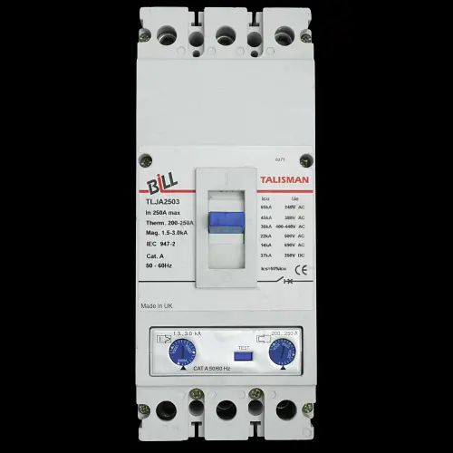 BILL 250 AMP 36kA TRIPLE POLE MCCB TLJA2503
