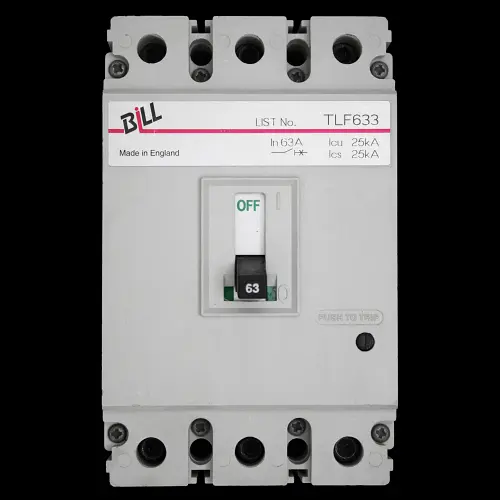 BILL 63 AMP 25kA TRIPLE POLE MCCB TLF633