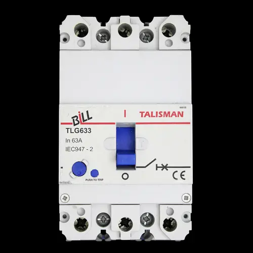 BILL 63 AMP 16kA TRIPLE POLE MCCB TLG633