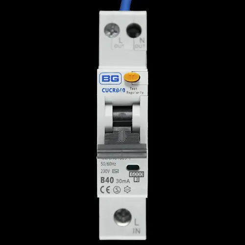 BG B 40 RCBO 6kA 30mA TYPE AC CUCRB40