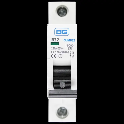 BG BRITISH GENERAL 32 AMP CURVE B 6kA MCB CIRCUIT BREAKER CUMB32 S2