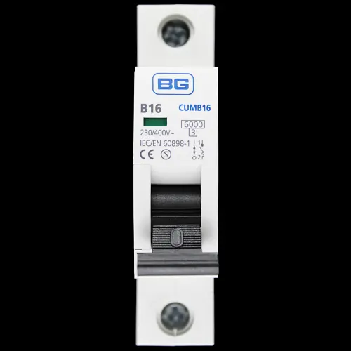 BG BRITISH GENERAL 16 AMP CURVE B 6kA MCB CIRCUIT BREAKER CUMB16 S2