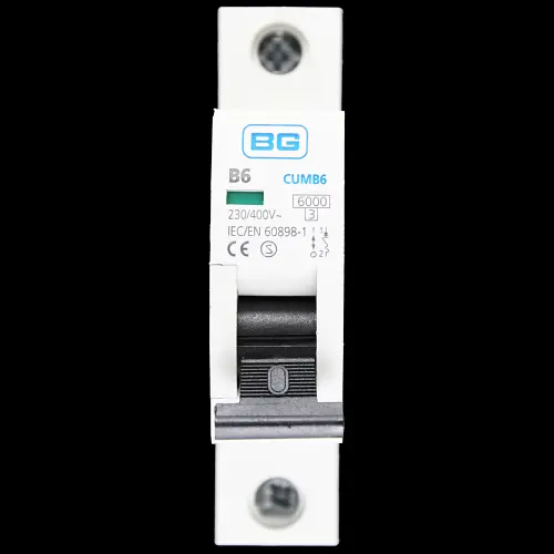 BG BRITISH GENERAL 6 AMP CURVE B 6kA MCB CIRCUIT BREAKER CUMB6 S2