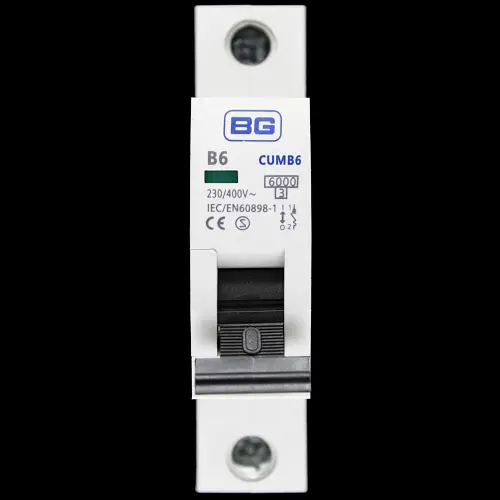 BG BRITISH GENERAL 6 AMP CURVE B 6kA MCB CIRCUIT BREAKER CUMB6 S1