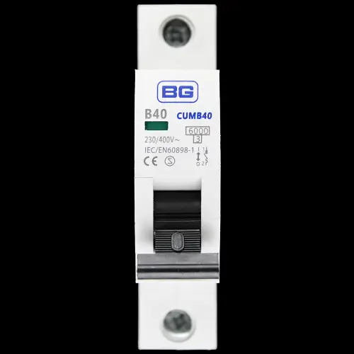 BG BRITISH GENERAL 40 AMP CURVE B 6kA MCB CIRCUIT BREAKER CUMB40 S1
