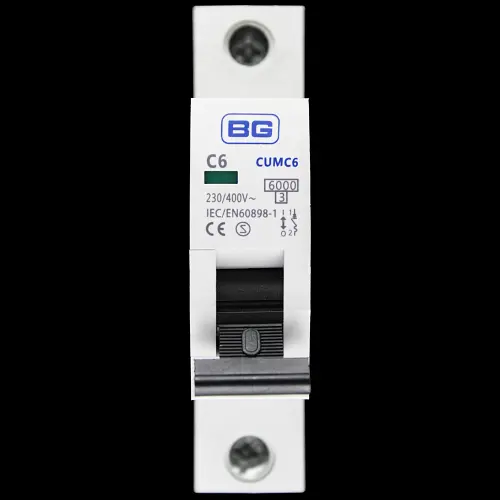 BG BRITISH GENERAL 6 AMP CURVE C 6kA MCB CIRCUIT BREAKER CUMC6 S1