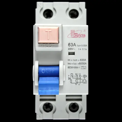 BSD 63 AMP 30mA DOUBLE POLE RCD TYPE AC