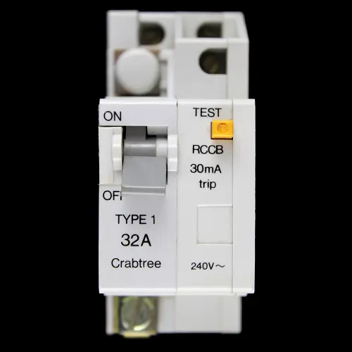 CRABTREE 32 AMP TYPE 1 M6 30mA DOUBLE POLE RCCB RCBO SB6000