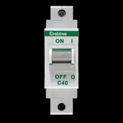 CRABTREE 40 AMP CURVE C 16kA MCB CIRCUIT BREAKER POLESTAR