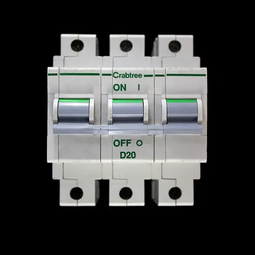CRABTREE 20 AMP CURVE D 16kA TRIPLE POLE MCB CIRCUIT BREAKER POLESTAR