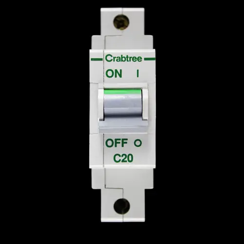 CRABTREE 20 AMP CURVE C 16kA MCB CIRCUIT BREAKER POLESTAR