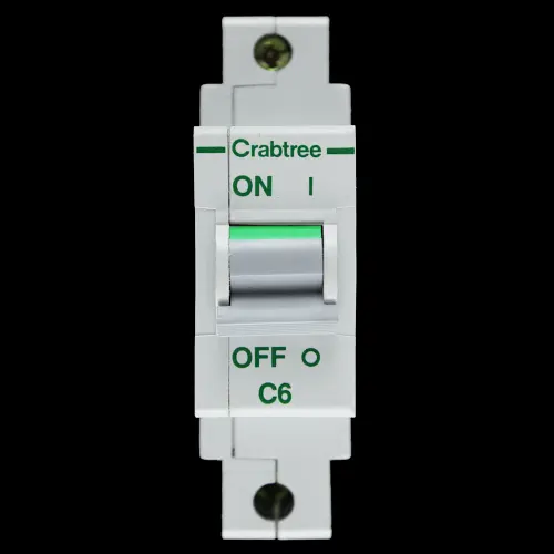 CRABTREE 6 AMP CURVE C 16kA MCB CIRCUIT BREAKER POLESTAR