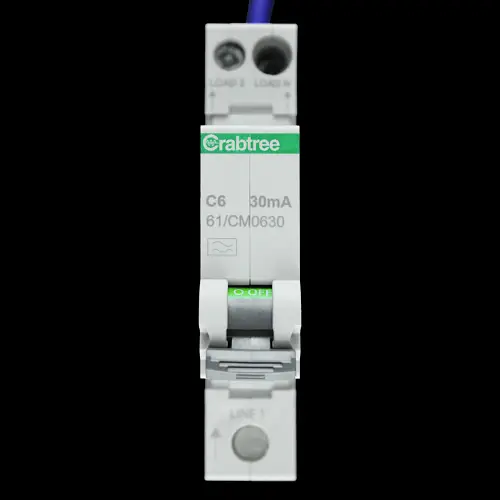 CRABTREE 6 AMP CURVE C 6kA 30mA RCBO TYPE A 61/CM0630 STARBREAKER