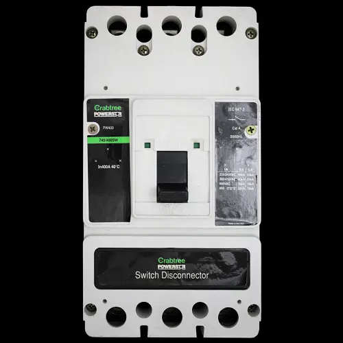 CRABTREE 400 AMP TRIPLE POLE MAIN SWITCH DISCONNECTOR POWERSTAR 740/400SW
