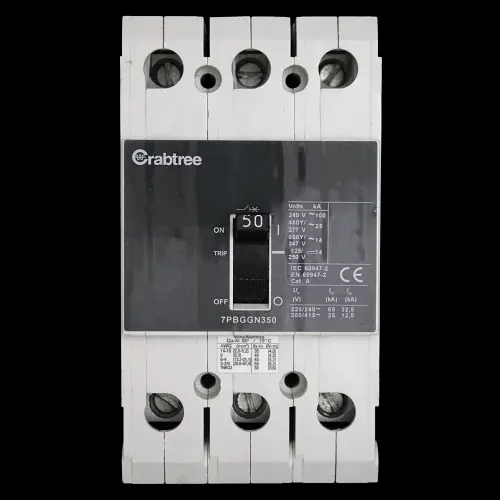 CRABTREE 50 MCCB 25kA TRIPLE POLE 7PBGGN350