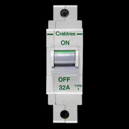 CRABTREE 32 AMP TYPE 3 M9 MCB CIRCUIT BREAKER POLESTAR