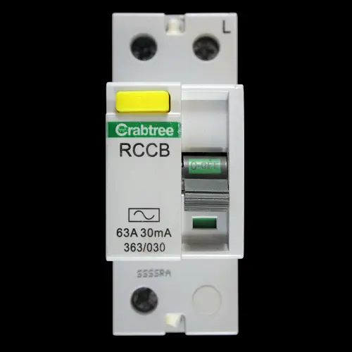 CRABTREE 63 AMP 30mA DOUBLE POLE RCCB RCD TYPE AC STARBREAKER 363/030