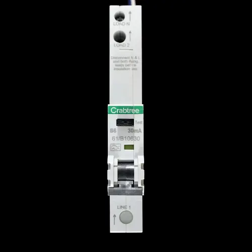 CRABTREE 6 AMP CURVE B 6kA 30mA RCBO TYPE A 61/B10630 STARBREAKER WC