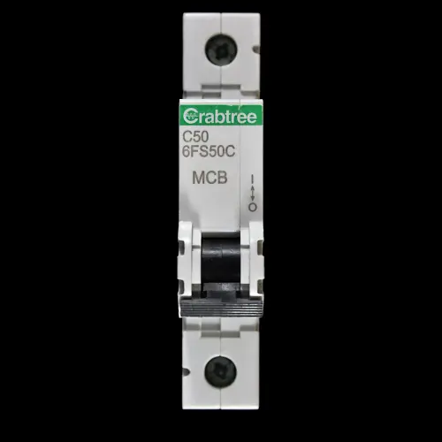 CRABTREE C 50 MCB 6kA CIRCUIT BREAKER LOADSTAR 6FS50C