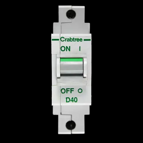 CRABTREE 40 AMP CURVE D 16kA MCB CIRCUIT BREAKER POLESTAR 60D/40