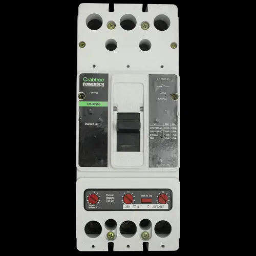 CRABTREE 250 AMP 18kA TRIPLE POLE MCCB POWERSTAR PW250 725/3P250