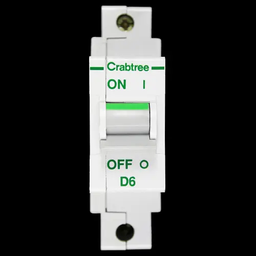 CRABTREE 6 AMP CURVE D 10kA MCB CIRCUIT BREAKER POLESTAR