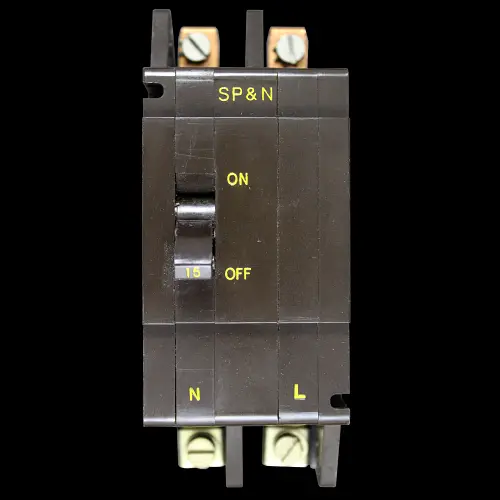 CRABTREE 15 AMP M4.5 SP&N MCB CIRCUIT BREAKER 51/15 C-50 C50