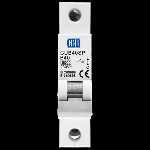 CED 40 AMP CURVE B 6kA MCB CIRCUIT BREAKER CUB40SP