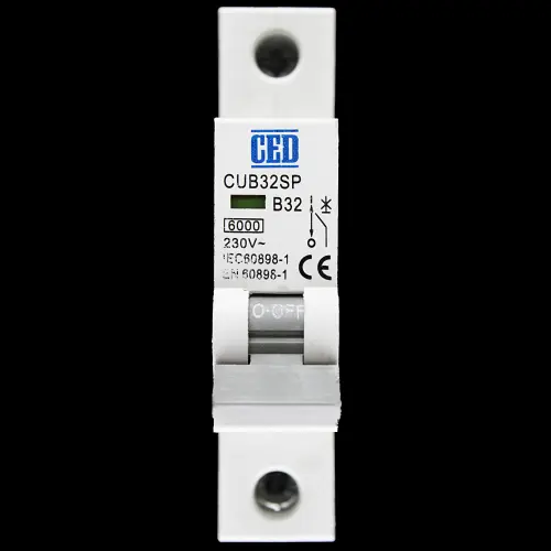 CED 32 AMP CURVE B 6kA MCB CIRCUIT BREAKER CUB32SP WL