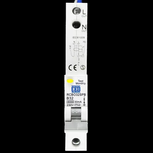 CED B 32 RCBO 6kA 30mA TYPE AC RCBO32SPB RB