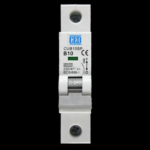 CED 10 AMP CURVE B 6kA MCB CIRCUIT BREAKER CUB10SP W