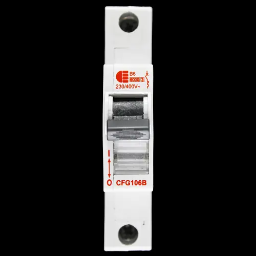 CEE 6 AMP CURVE B 6kA MCB CIRCUIT BREAKER CFG106B