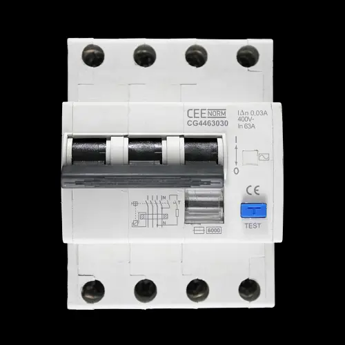 CEE NORM 63 AMP 30mA FOUR POLE RCCB RCD TYPE AC CG4463030