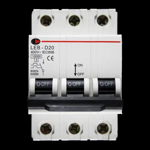 CGD 20 AMP CURVE D 10kA TRIPLE POLE MCB CIRCUIT BREAKER LEB-D20