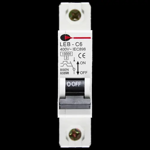CGD 6 AMP CURVE C 10kA MCB CIRCUIT BREAKER 400V LEB-C6
