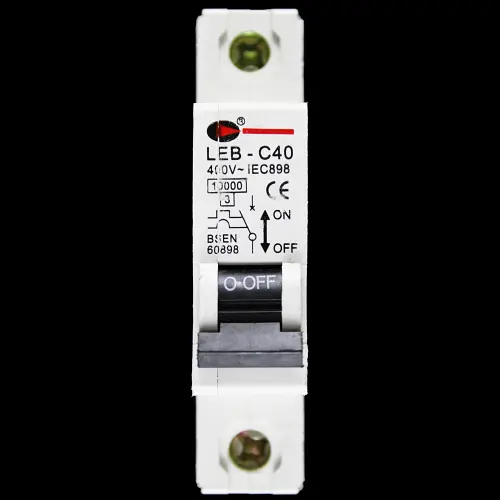 CGD 40 AMP CURVE C 10kA MCB CIRCUIT BREAKER 400V LEB-C40