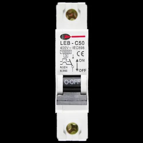 CGD 50 AMP CURVE C 10kA MCB CIRCUIT BREAKER 400V LEB-C50