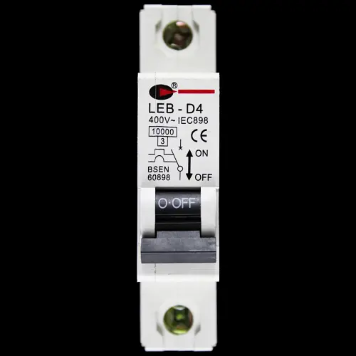 CGD 4 AMP CURVE D 10kA MCB CIRCUIT BREAKER 400V LEB-D4