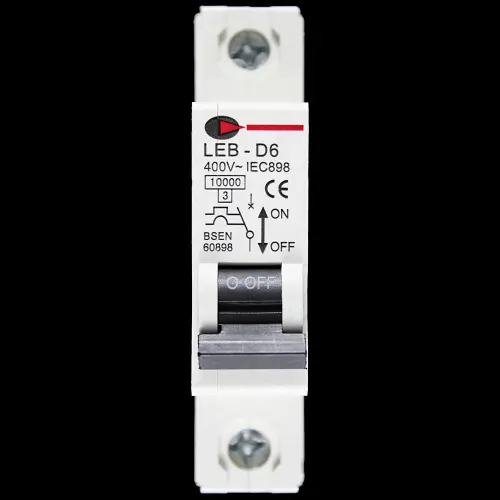 CGD 6 AMP CURVE D 10kA MCB CIRCUIT BREAKER 400V LEB-D6