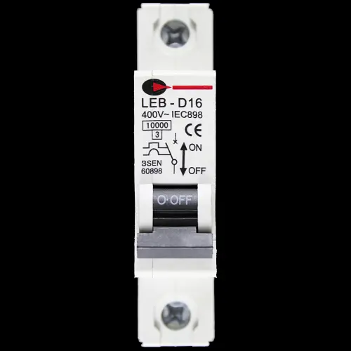 CGD 16 AMP CURVE D 10kA MCB CIRCUIT BREAKER 400V LEB-D16