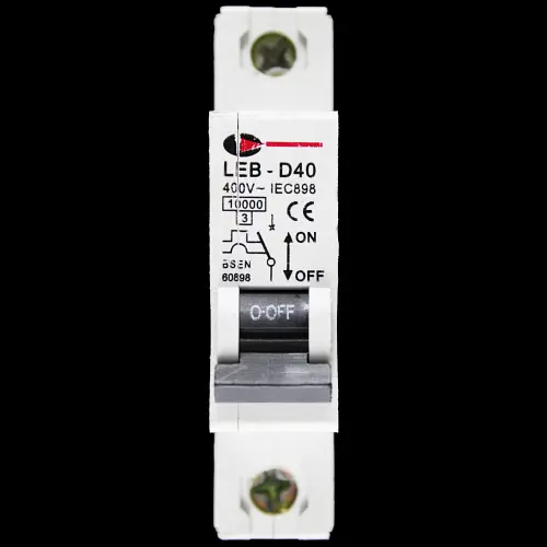CGD 40 AMP CURVE D 10kA MCB CIRCUIT BREAKER 400V LEB-D40