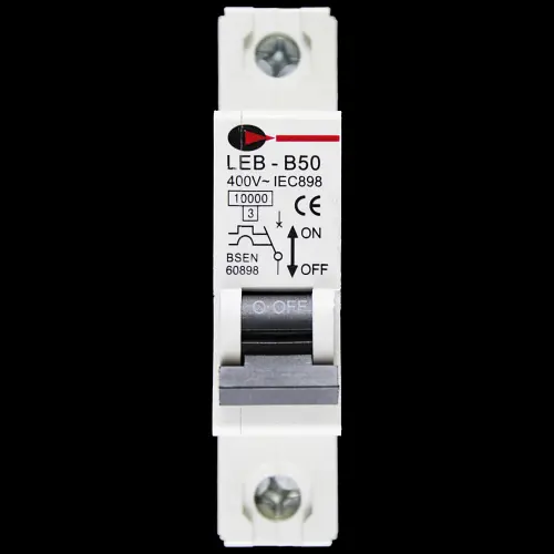 CGD 50 AMP CURVE B 10kA MCB CIRCUIT BREAKER 400V LEB-B50