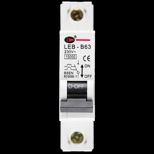 CGD 63 AMP CURVE B 10kA MCB CIRCUIT BREAKER 230V LEB-B63