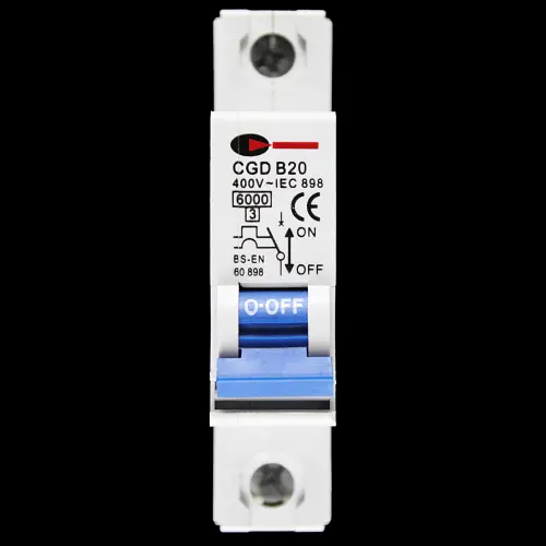 CGD 20 AMP CURVE B 6kA MCB CIRCUIT BREAKER CGDB20