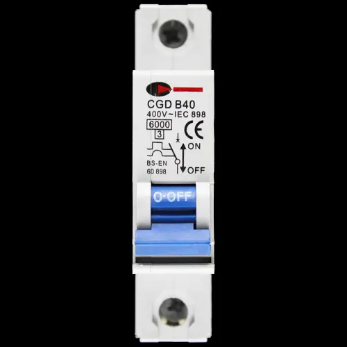 CGD 40 AMP CURVE B 6kA MCB CIRCUIT BREAKER CGDB40